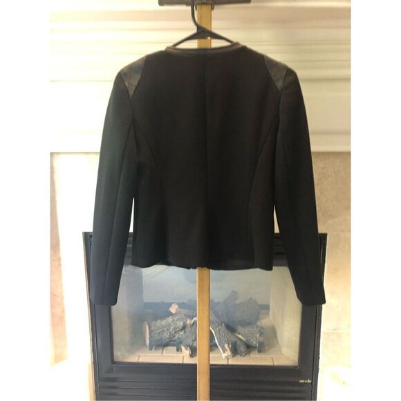 Ann Taylor Women’s Black Zip Up Elegant Jacket Blazer Size Petite S NWT - Picture 2 of 7